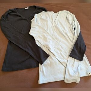 Abercrombie and Fitch girl's Long sleeve T-shirt pack. Size 13-14.